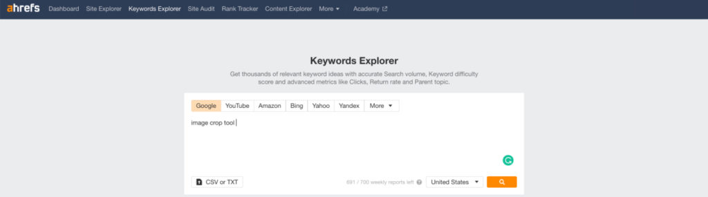 keyword explorer